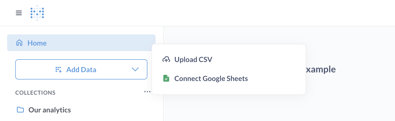 Add data