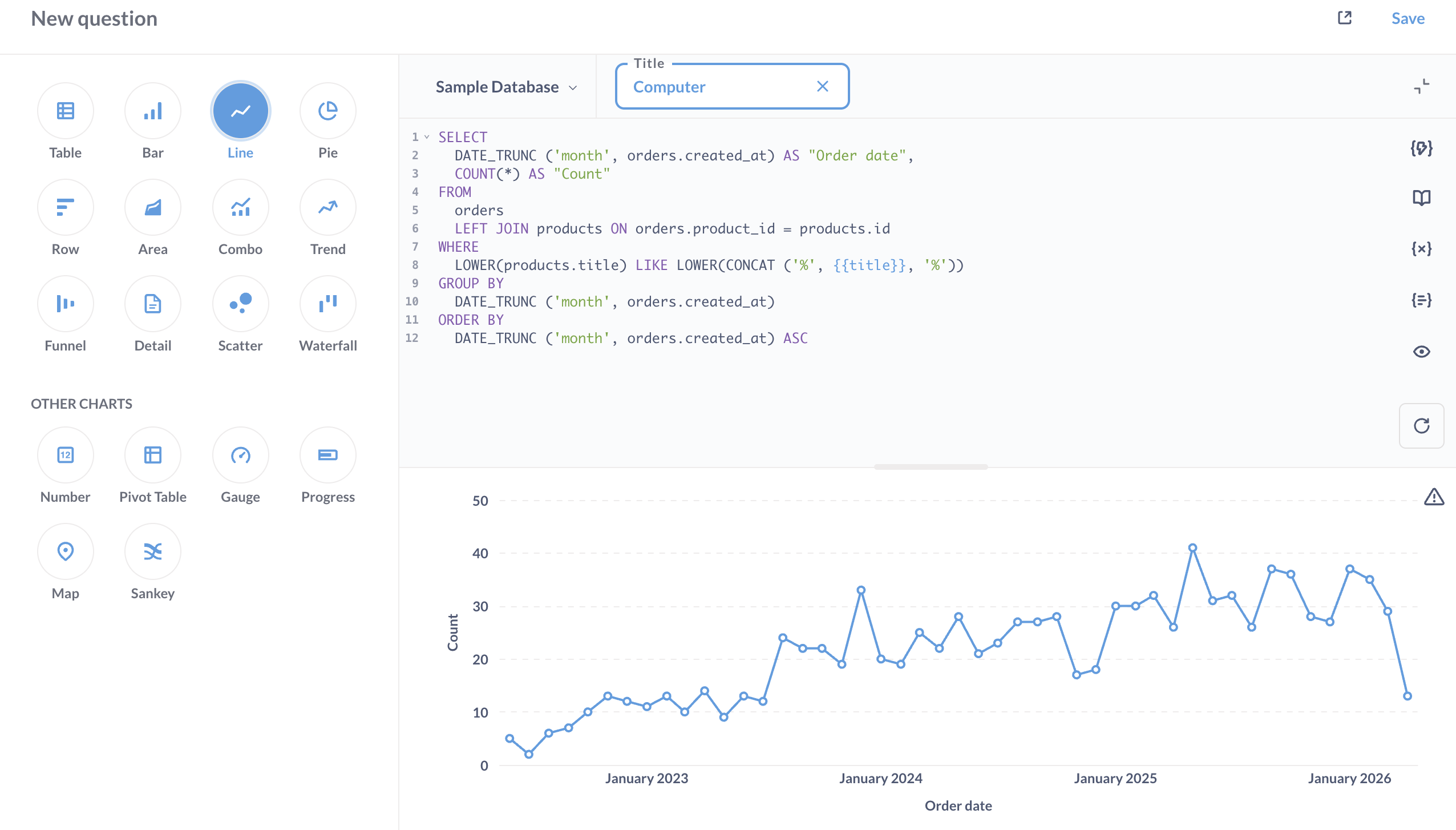SQL editor
